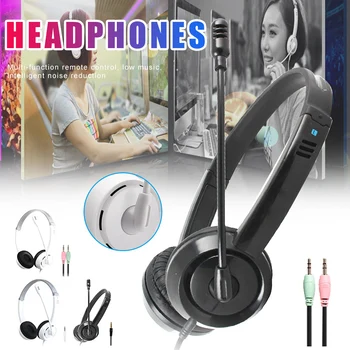 

Wired Headset with Mic Stereo Gaming Headphone for PC Computer Listening Comprehension Training For 2019 H-best