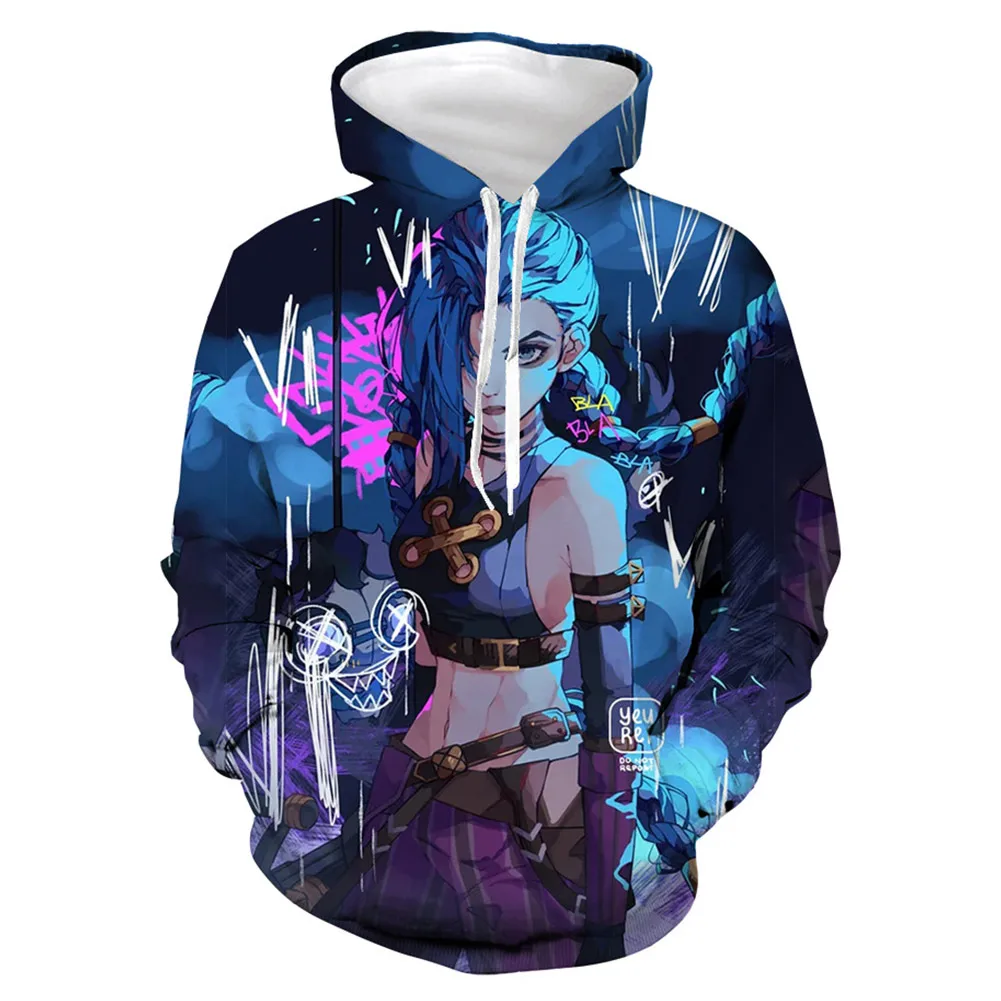 Anime Arcane League of Legends 3D Hoodie Men Fashion Coat Child Hoodies  Kids Hip Hop Boy Coat Tracksuit Lol Jinx Sweatshirts - AliExpress