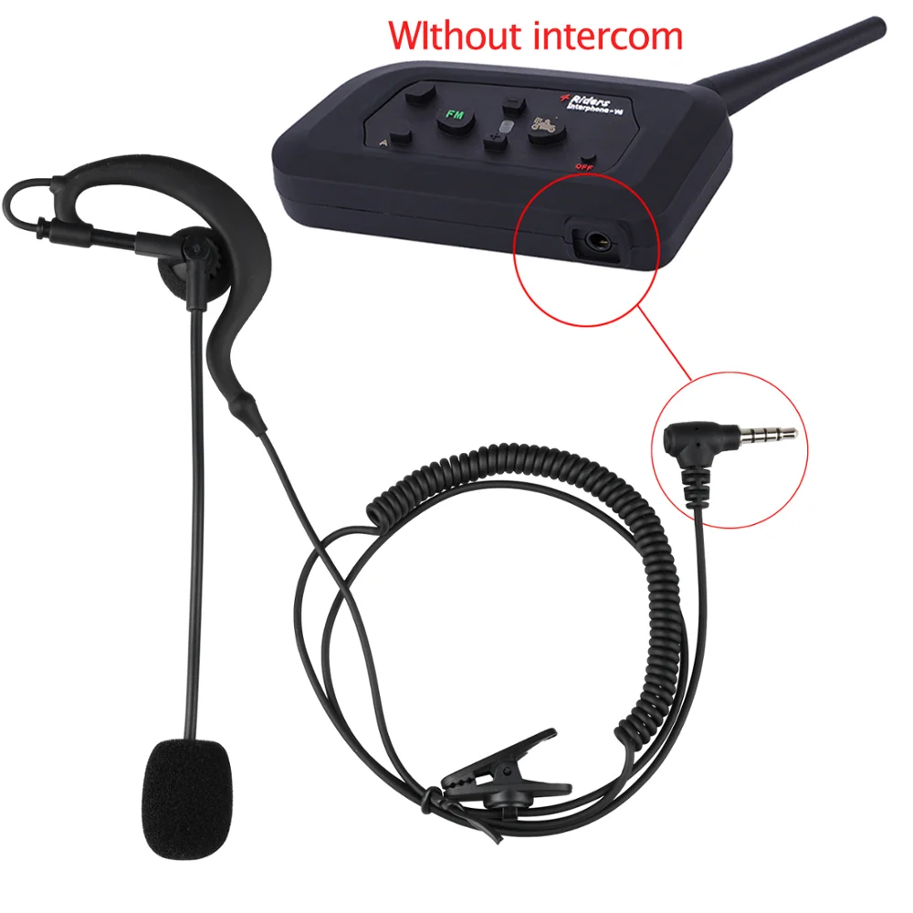 Fodsports V4 V6 Intercom Earhook Headset for Football Referee Judge Arbitration Referee Bicycle Unilateral Earpiece Earphone Fodsports V4 V6 Intercom Earhook Headset for Football Referee Judge Arbitration Referee Bicycle Unilateral Earpiece Earphone