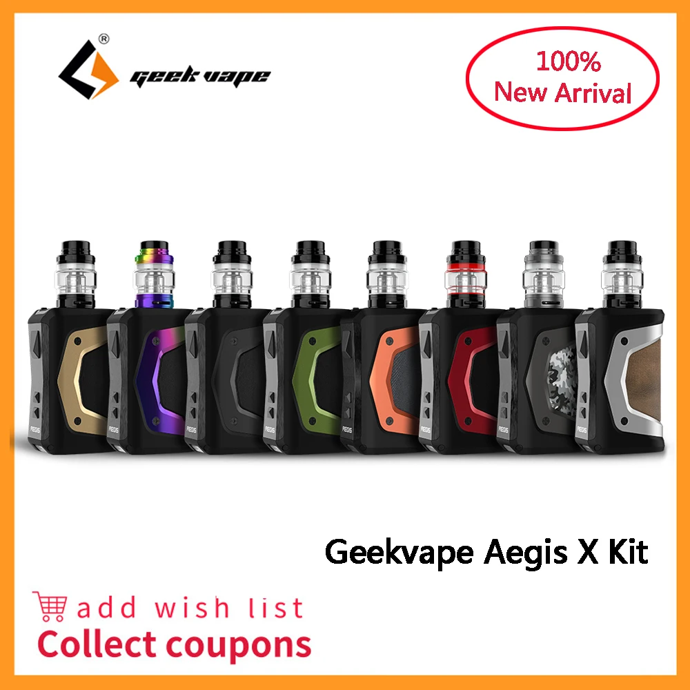 Набор Geekvape Aegis X 200 Вт вейп водонепроницаемая электронная сигарета мод с баком