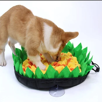 

Pet Dogs y Snuffle Mat Training Interactive Toys Sniffing Blanket Pupp Cats Puzzle Toy Detachable Fleece Foraging Feeding Pads