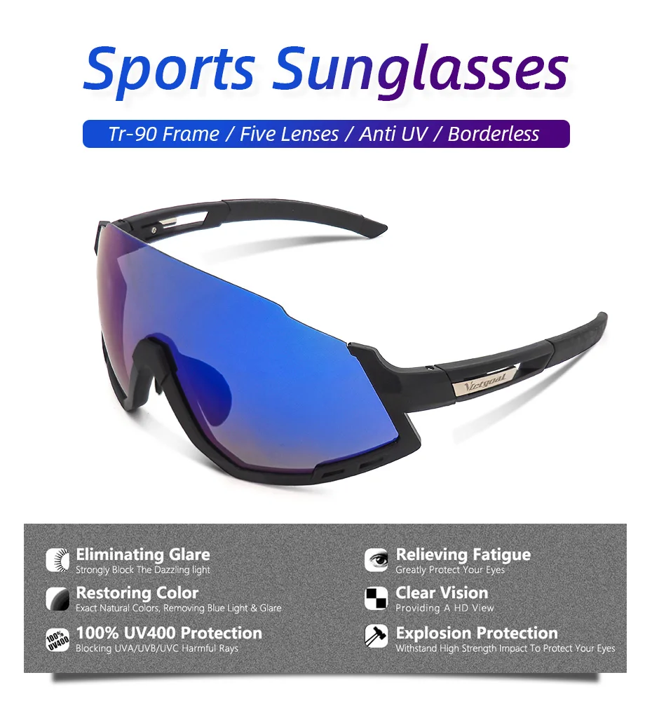 Newest Professional 400UV Men Women Sports Goggles Experts In Riding And Running 