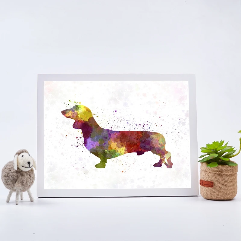 American-Staffordshire-Terrier-Watercolor-Pet-Dog-Posters-and-Prints-Basenji-Dachshund-Poodle-Art-Canvas-Painting-Wall (2)