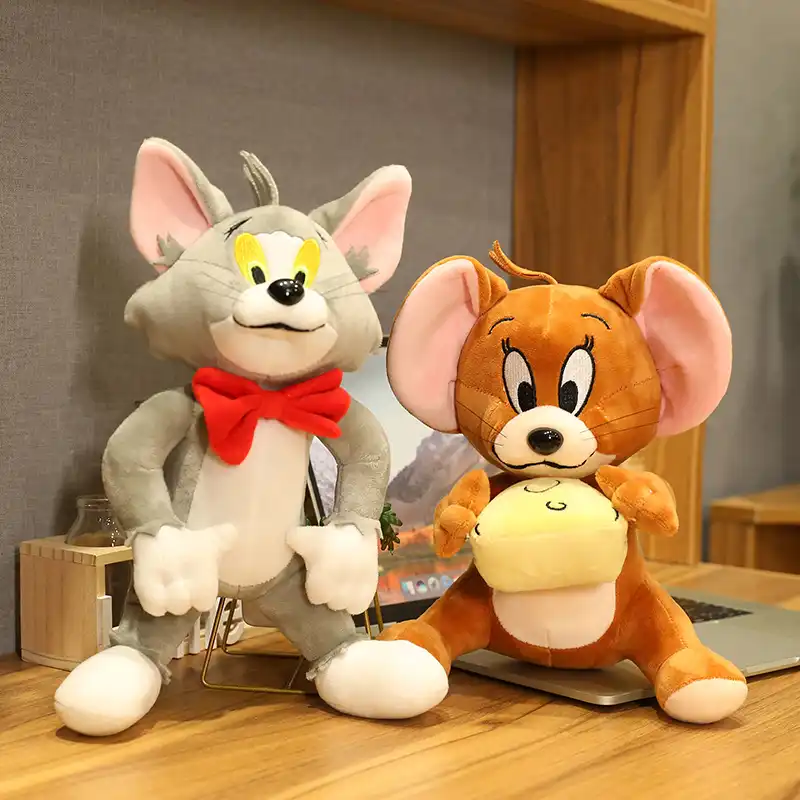 New Hot Cat And Mouse Plush Toy Jerry Tom For Baby Kids New Year Birthday Gift 28cm 40cm 1pcs Pack Soft Safety Doll Stuffed Plush Animals Aliexpress