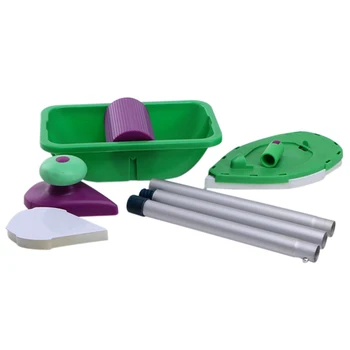 

TOP!-9Pcs/Set Paint Roller Tray Sponge Pads Kits Household Painting Brush Wall Decorative Hand Tools Home Room Diy Hand Tool Set