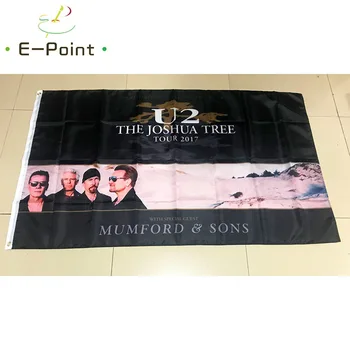 

Ireland U2 Rock Band 90*150cm ( 3*5ft ) Size Christmas Decorations for Home Flag Banner Gifts