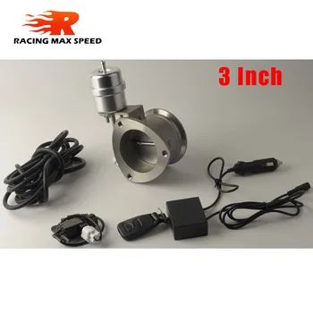 

universal 3 inch polishing exhaust cutout pipe with Vacuum Push Remote Control