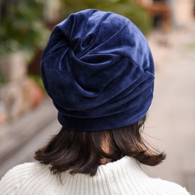 Fashion Women Beanie Hat Casual Solid Color Hats For Female Spring Autumn Skullies Winter Cap Scarf 4 Way To Wear Bonnet Gorro