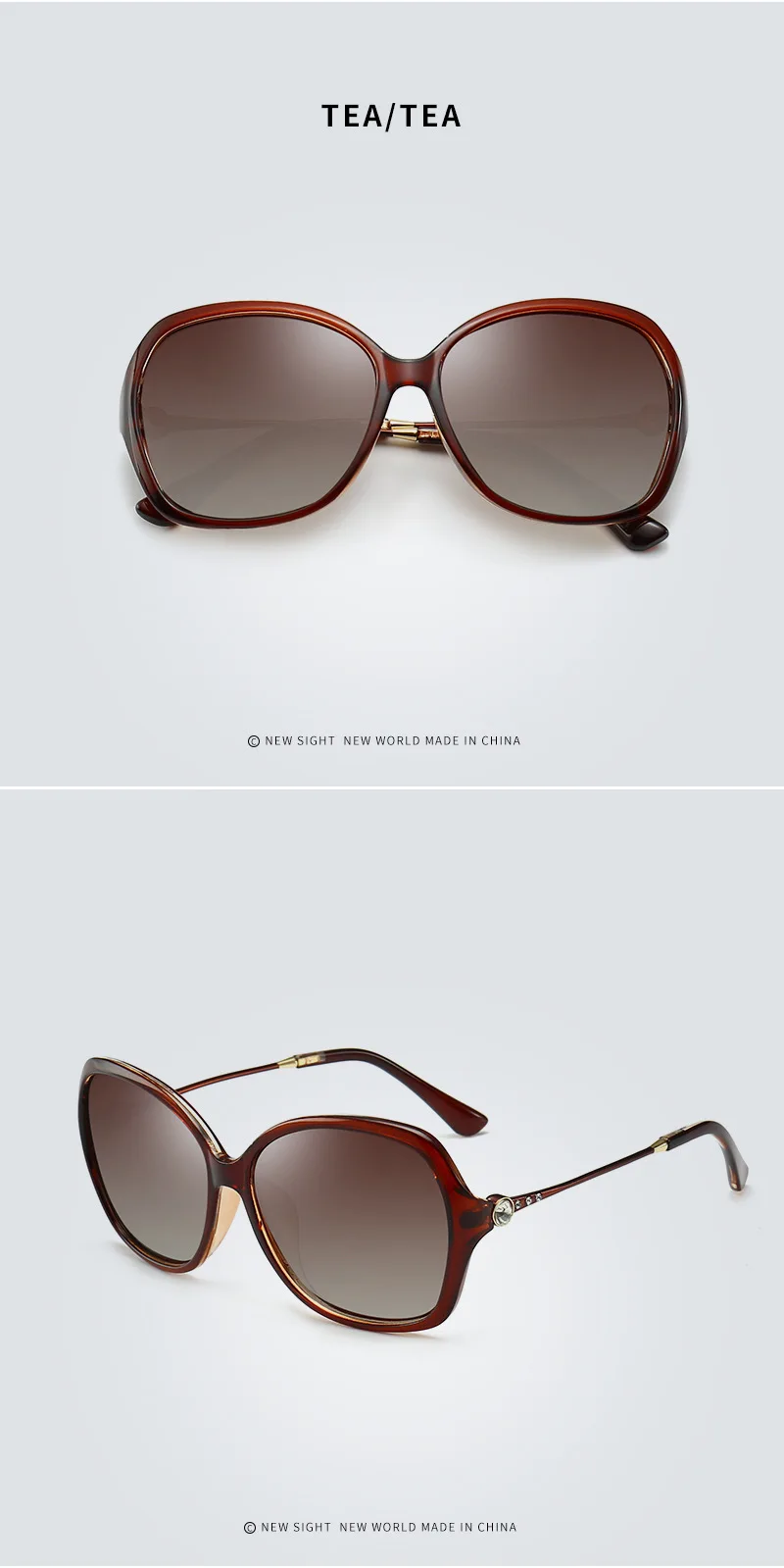 Simple Sunglasses Black Polarized Glasses Women Classic Diamond Craft Vintage Polaroid Lenses UV400 Driving Travel Essential