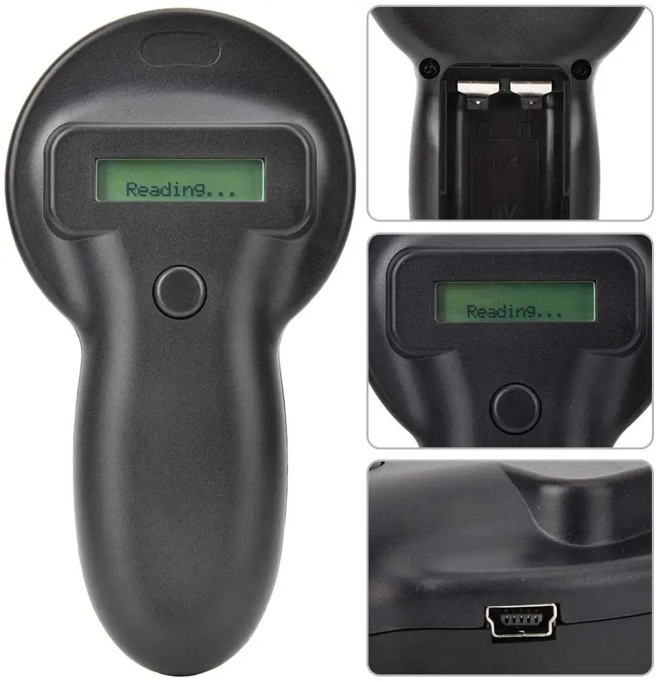 Новинка 134,2 кГц FDX-B Pet Microchip портативный RFID сканер животных RFID Tag Reade сканер FDX-B низкочастотный ручной RFID считыватель