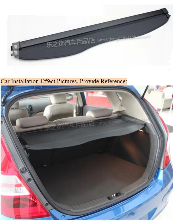 Rear Trunk Cargo Cover Security Shield For HYUNDAI i30 Hatchback 2009 2010 2011 2012 2013 High Qualit Auto Accessories