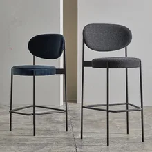 Барный стул Скандинавский современный минималистичный домашний высокий стул барный стул 65/75 см высота сиденья спинка обеденный стул семейный бизнес кафе