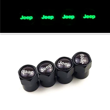 

Luminous 4PCS Car Wheel Tire Valve Caps Car Styling Car Sticker Car Styling Accessories for Jeep Wrangler Accessories Car Body
