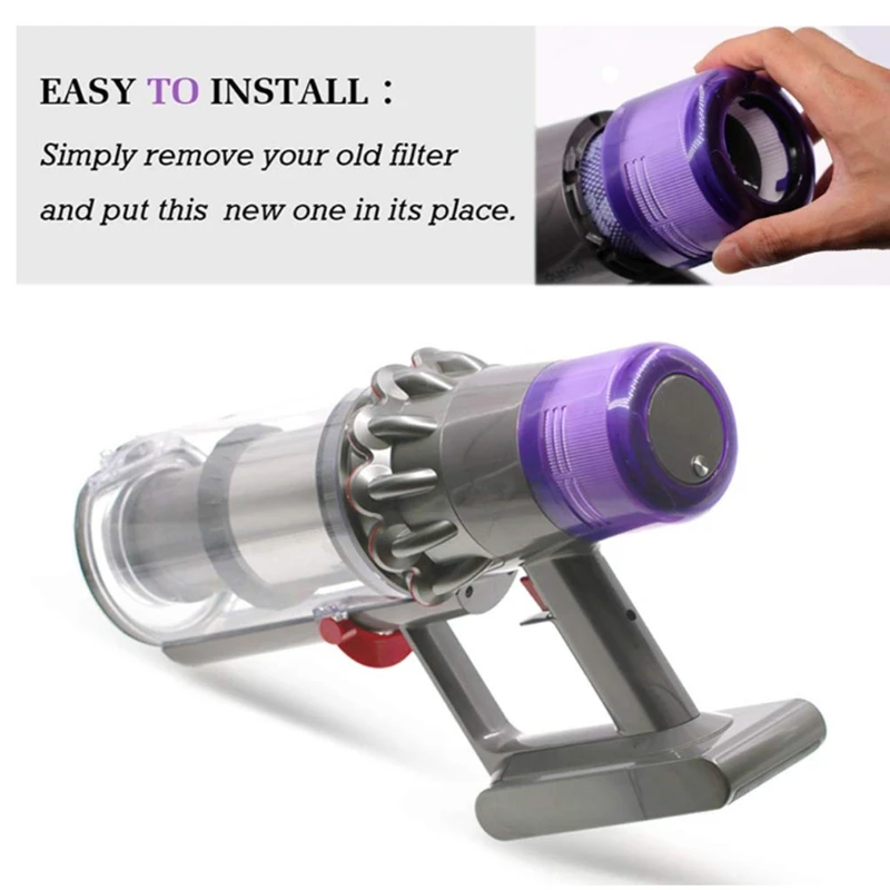 Лучшие продажи моющийся фильтр hepa-фильтр для Dyson V10 SV12 Циклон животных абсолютный полный чистый пылесос фильтры запасные части Acc
