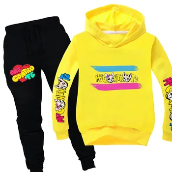 

Fall Baby Boy Clothes Set 2PCs Kids Cartoon Me Contro Te Hooded Tops+ Pants Outfits Set Roupas Infantis Menino Halloween Clothes