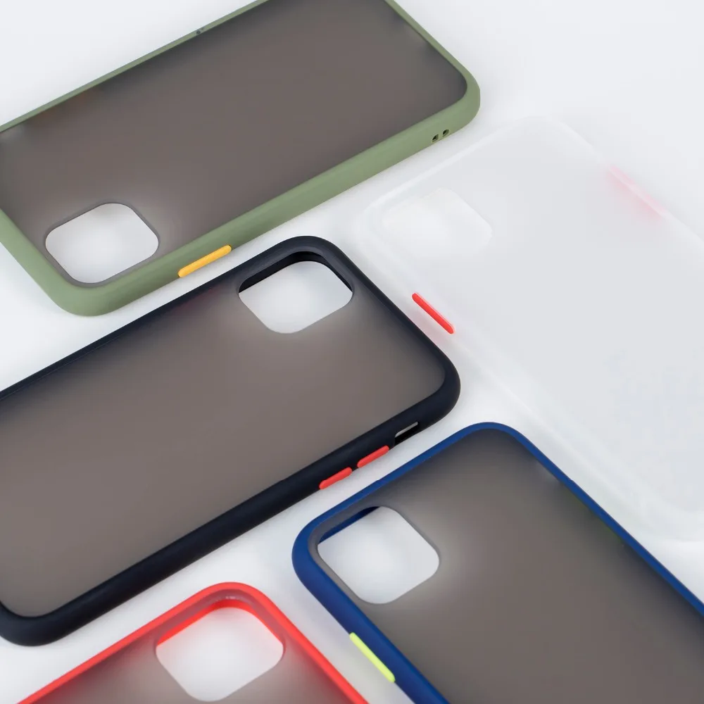 QMXD модный контрастный цвет матовый чехол для телефона для iPhone 11 Pro X XR XS Max 7 8 Plus брендовая Прозрачная мягкая задняя крышка для iPhone