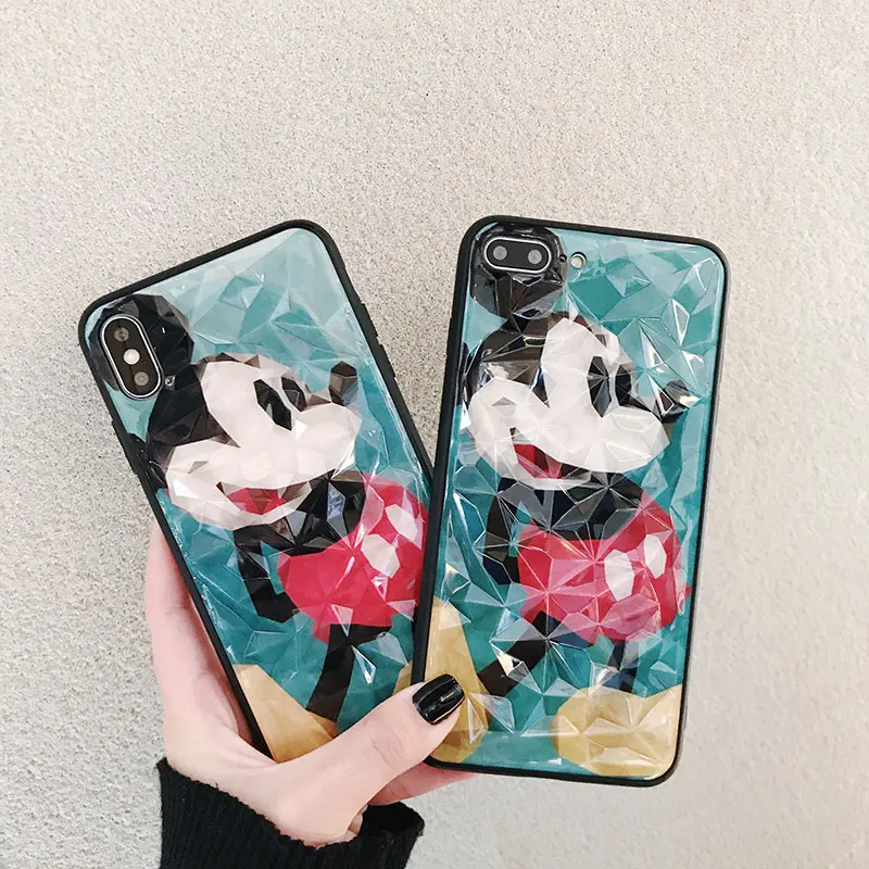 

Personality Cute Cartoon Mickey Mouse Design Smart Phone Case Anti Knock Cover For Iphone 6 6S Plus 7 8 Plus X XS XR XSMAX