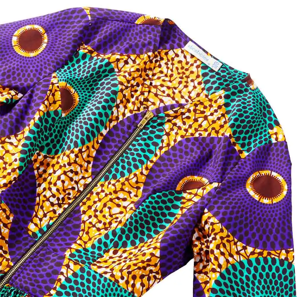 African Clothes for Women Shirts high waist top African jacket Ankara Print Lady african wax print fashion slim top