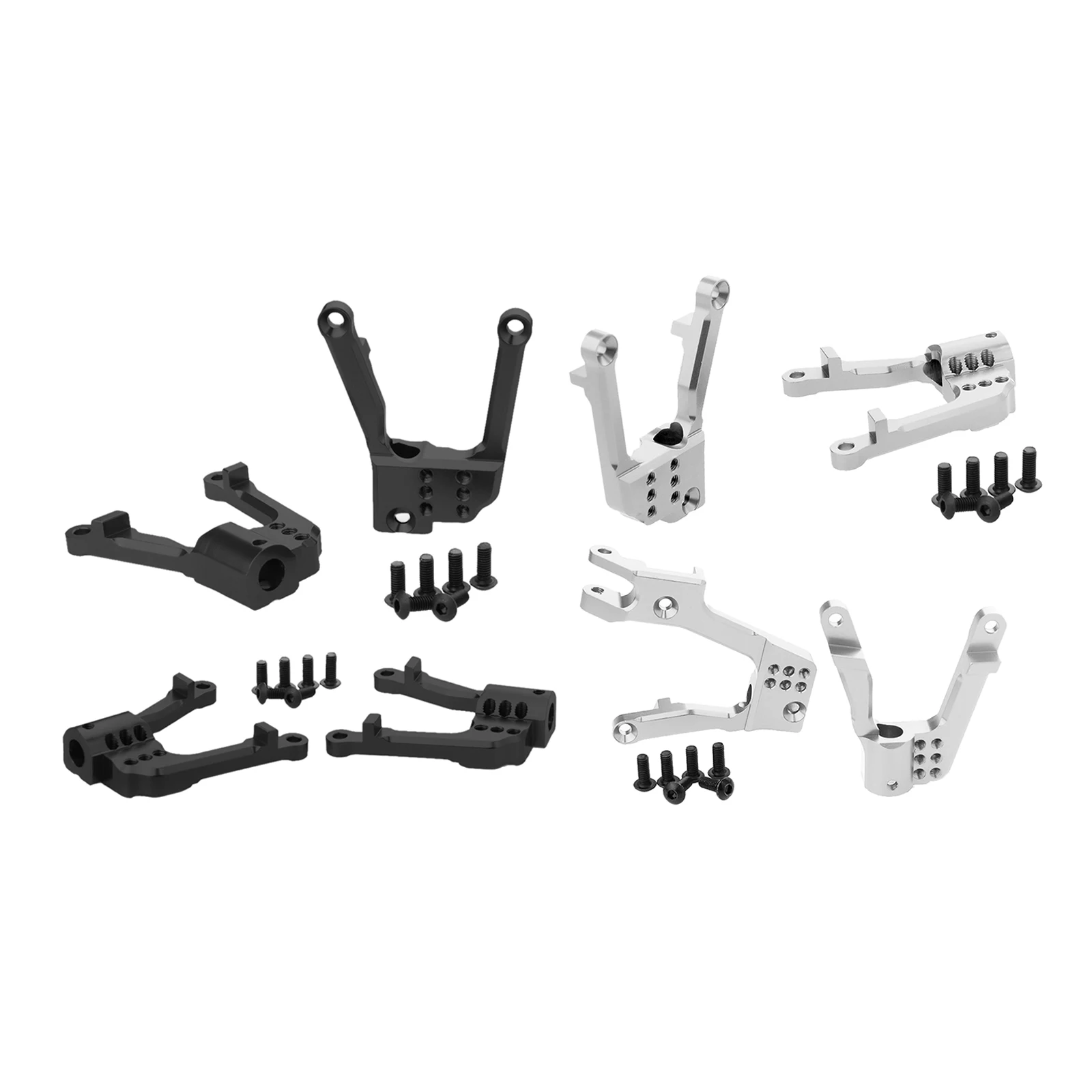 4pcs RC Aluminum Shock Damper Tower Mount Hoops for AXIAL SCX10 II 90046 90047 1:10 Scale RC Car DIY Accessories