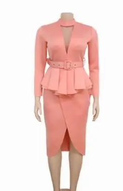 Новое поступление сексуальное модное Стильное полиэфирное летнее и осеннее Африканское женское платье размера плюс длиной до колена M-XXL
