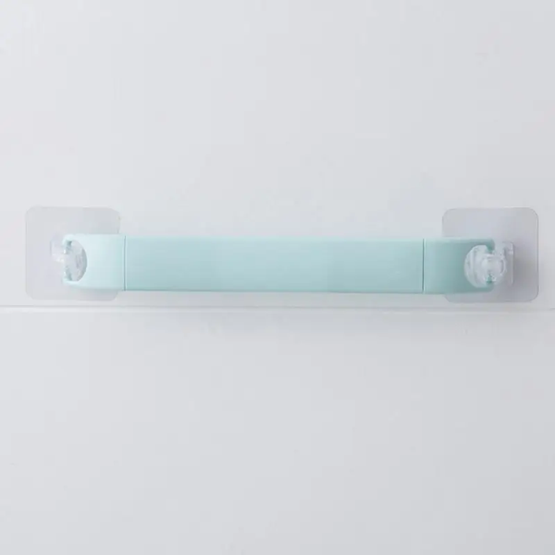 blue Вешалка для полотенец для ванной комнаты, настенная, водонепроницаемая, вешалка для полотенец, кухонная стойка для хранения, органайзер для мелочей, портативная вешалка для одежды - Цвет: blue