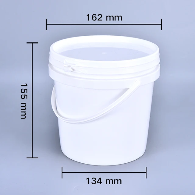 2 Liter Plastic Emmer Met Handvat En Deksel Food Grade Polypropyleen Emmer Verpakking Container Herbruikbare - AliExpress Huis & Tuin