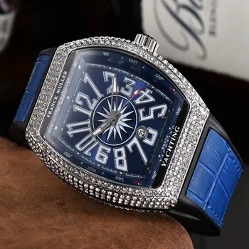 

Franck- Muller- Luxury Men Business Quartz Watch Men's women Top Brand Wrist watch Chronograph Stop Watches Fashion 9442