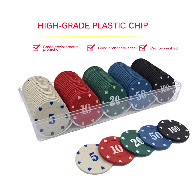 2020 nova 100Pcs Fichas De Poker De