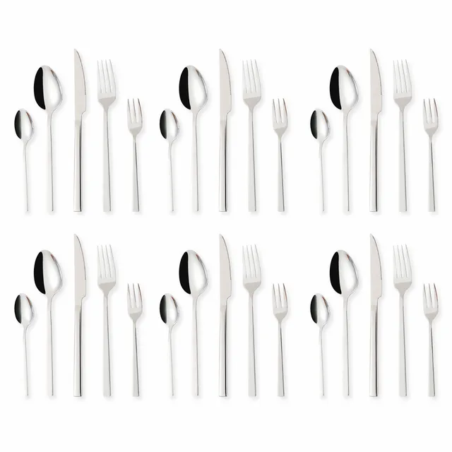 nachtmerrie Stratford on Avon Geslaagd Gold Cutlery 6 Sets Stainless Steel Dinnerware Set Forks Knives Spoons with  Tea Fork Complete Tableware Dishwasher Safe - AliExpress