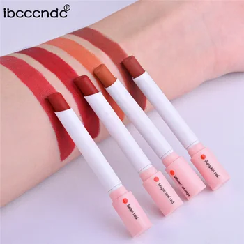 

2019 Creative Cigarette Lipstick Set 4 Colors Makeup Lipstick Long Lasting Waterproof Matte LipStick Tube Nude Red Lips Cosmetic