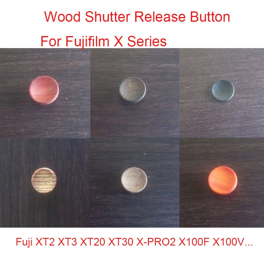 Pulsante Di Rilascio Dell'Otturatore In Legno Per Fujifilm Fuji Xt2 Xt3 Xt20 Xt30 X-Pro2 X100F X100V Fotocamera Serie Fujifilm