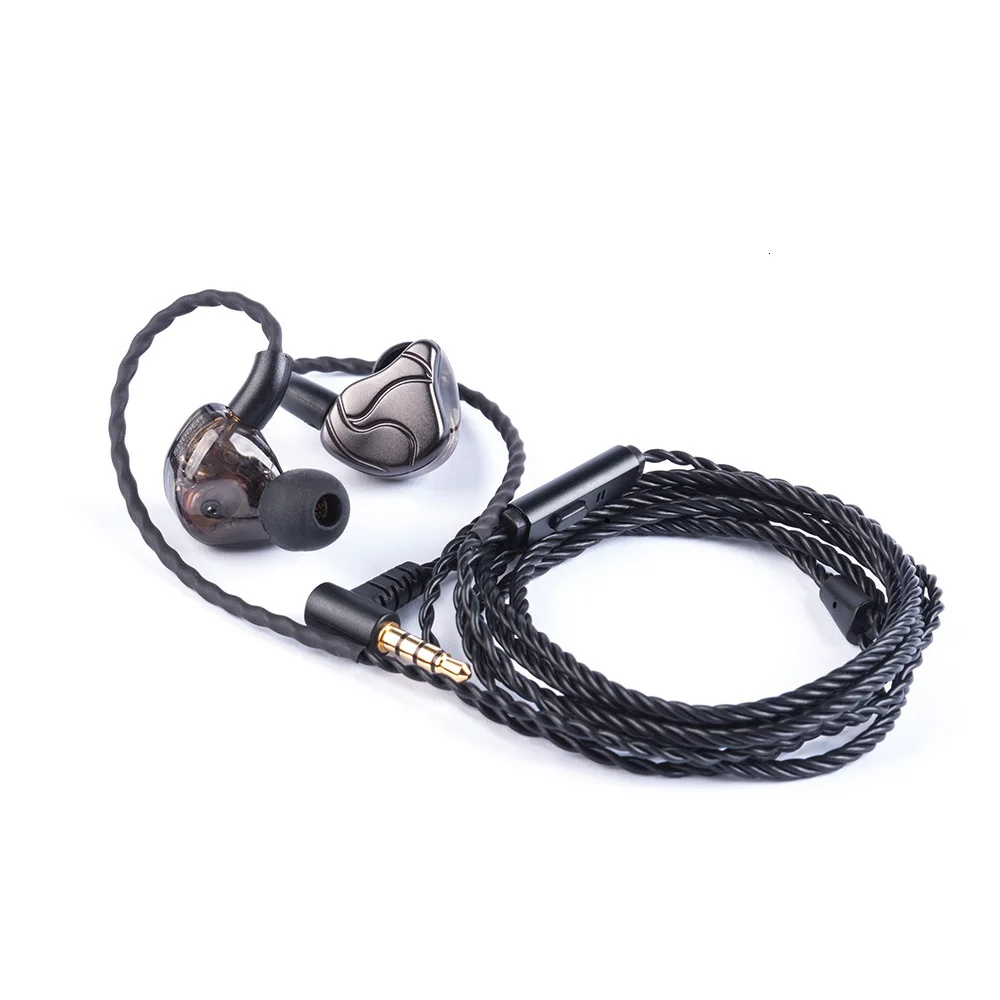 SHUOER S10 1DD+ 2BA гибридные наушники в ухо HIFI DJ монитор для бега спортивные наушники ушные наушники гарнитура со съемным кабелем