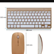 2,4G Ультра-тонкая деловая беспроводная клавиатура и мышь комбо эргономичная Беспроводная клавиатура мышь для ПК компьютера ноутбука