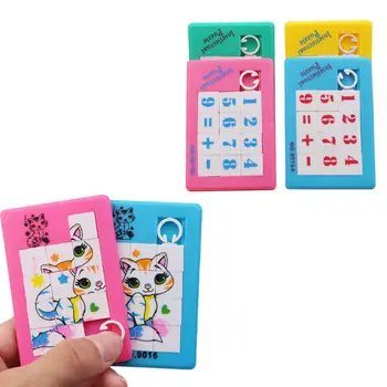 

Kids Children Cute Cartoon Animal Number 3D Sliding Puzzle Plastic Building Jigsaw Game Learning Educational Toys Gifts