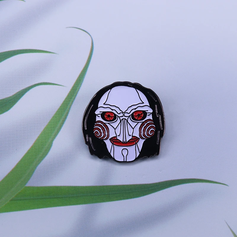 

Scare Freshener SAW Billy Puppet Mask enamel pin Halloween Horror Movie pin