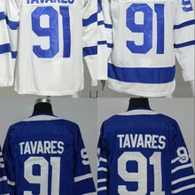 А+++ Качественная мужская футболка для взрослых#91 John Tavares Toronto