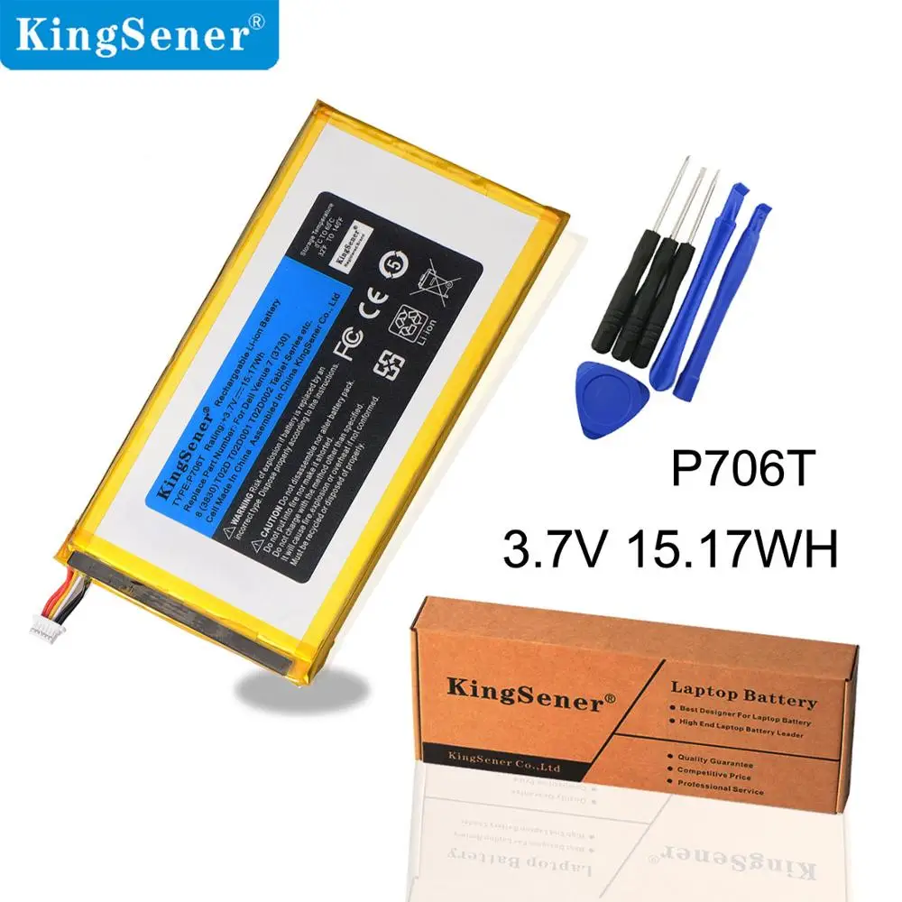 Дешево KingSener P706T новый планшет батарея для ноутбука DELL Venue 7 3730 Venue 8 3830 T02D T01C T02D002 T02D001 0CJP38 02 pdjw 3,7 v 15.17wh