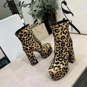 

Women Ankle Boots New Platform Wedges Super HIgh Heels Pumps Sexy Peopaprd Short Boots Suede Leather Ankle Boots Shoes 41