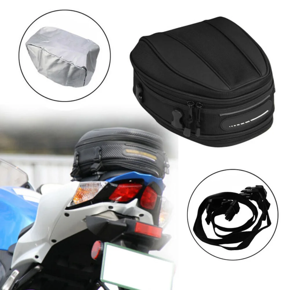 Водонепроницаемая сумка для мотоциклетного шлема, заднее сиденье, седло, большая емкость