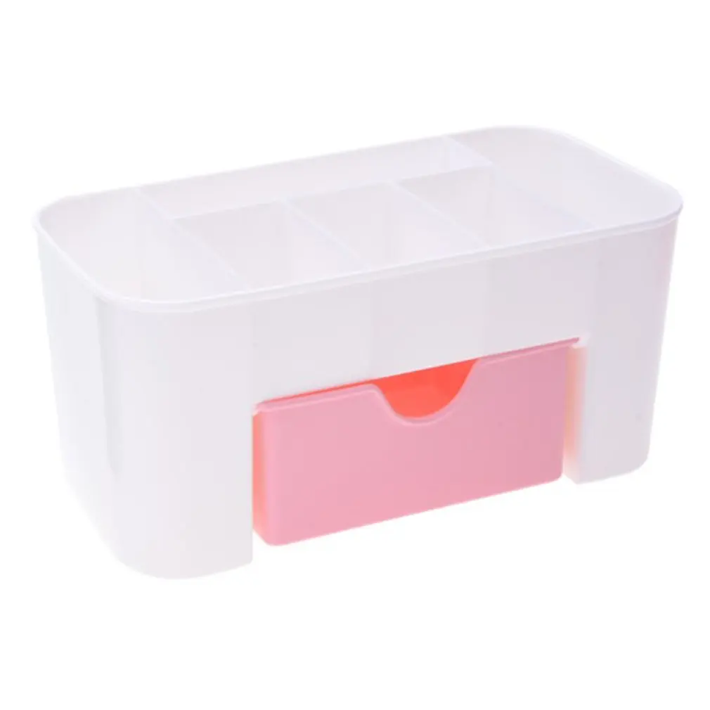 

Cosmetic Jewelry Storage Drawer Durable Plastic Makeup Brush Box Home Office Remote Control Lipstick Holder