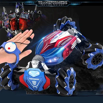 

2.4G Radio Remote Control Buggy Transformers Optimus Prime Car Gravity Bodily Sensing RC Cars Off-Road Trucks Toys Kids Boy Gift