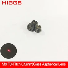 Высокое качество M9 шаг 0,5 мм длина фокусировки 8 мм стеклянные асферические линзы лазерная оптическая коллиматорная линза AR покрытая под заказ