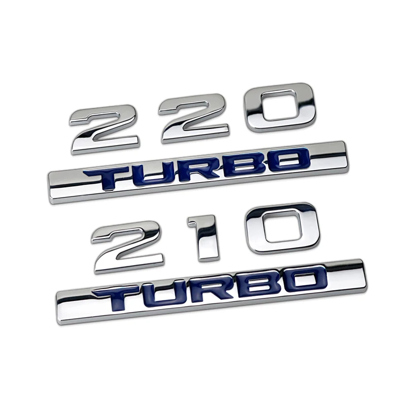 

Car Styling 3D Metal Sticker 220 210 Alphanumeric Logo Badge Turbocharged Logo Car Trunk Decorative Accessories For Honda