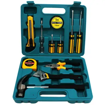 

Durable Home Repair Tool Kit Ma Steel Full Range of Hardware Tools 12 PCS DIY Tool Set Handy Home Tool Repairing for Emergency