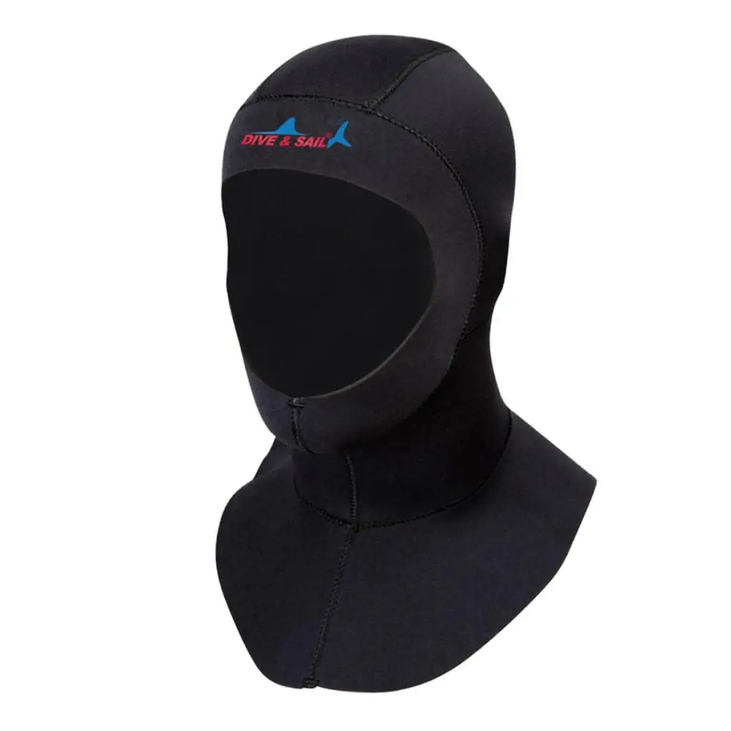 5MM Neoprene Diving Hood Wetsuit Diving Cap Unisex Warm Comfortable Stretchy Diving Mask For Snorkeling Surfing Kayaking Swimming Sailing Canoeing 1 Piece L