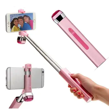 

Wireless bluetooth Selfie Stick Foldable Mini Expandable Monopod Built-in bluetooth Remote Shutter for Xiaomi Huawei Smartphones