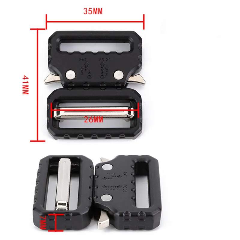 26mm/39mm Schnellverschluss-Metallschnallen für Gurtband DIY Taschen Gepäck Kleidung King Outdoor Zubehör Gurtband – Detail 6