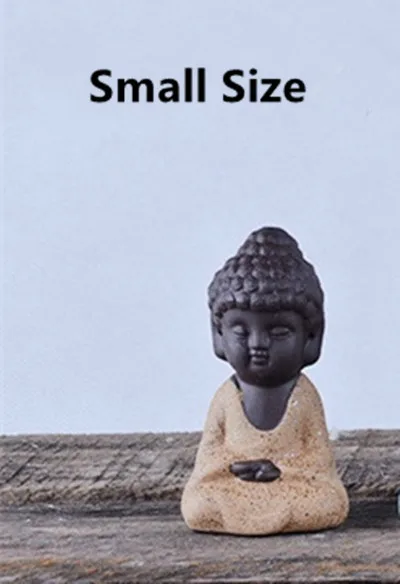 Nette Mini Buddha Statue Mönch Figur Tathagata Indien Yoga Mandala 