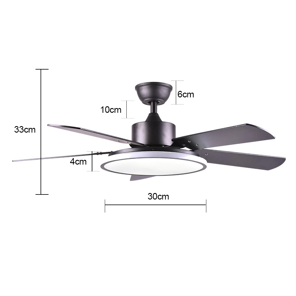 Nordic Modern Ceiling fan with light 220V remote control Fans lamp for bedroom lamps home Bedroom Living Room Restaurant