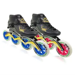 PASENDI New Style Inline Skating Shoes Adults Child Roller Skates Big Wheels Boots Hot Women Men Carbon Speed Skating Shoes